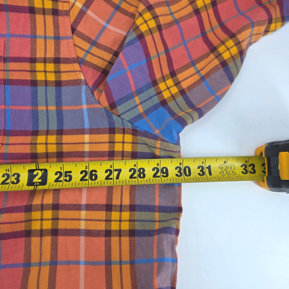 Tommy Bahama Canyon Beach Flannel Shirt Mens 3XLB Plaid Long Sleeve Button Up - Picture 7 of 7